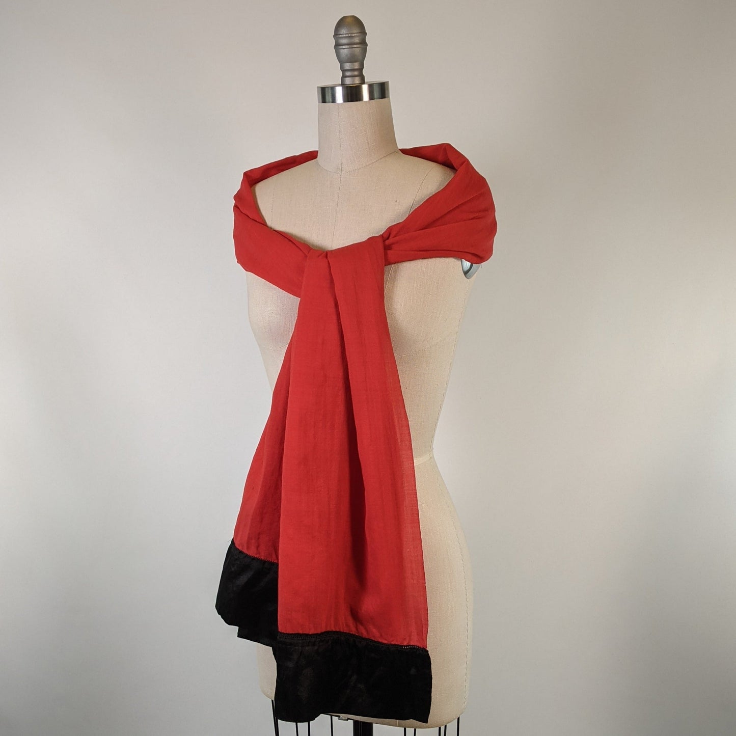 1910s-1920s Wool + Silk Scarf