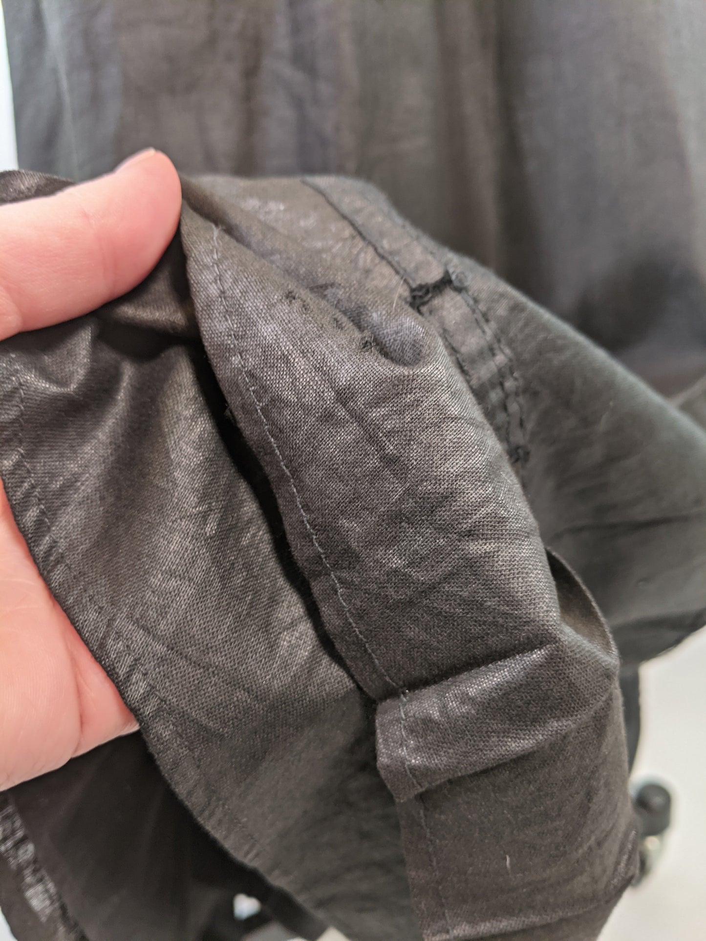 1910s Black Cotton Petticoat