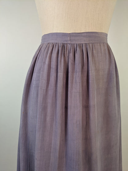 1900s Lilac Cotton Petticoat