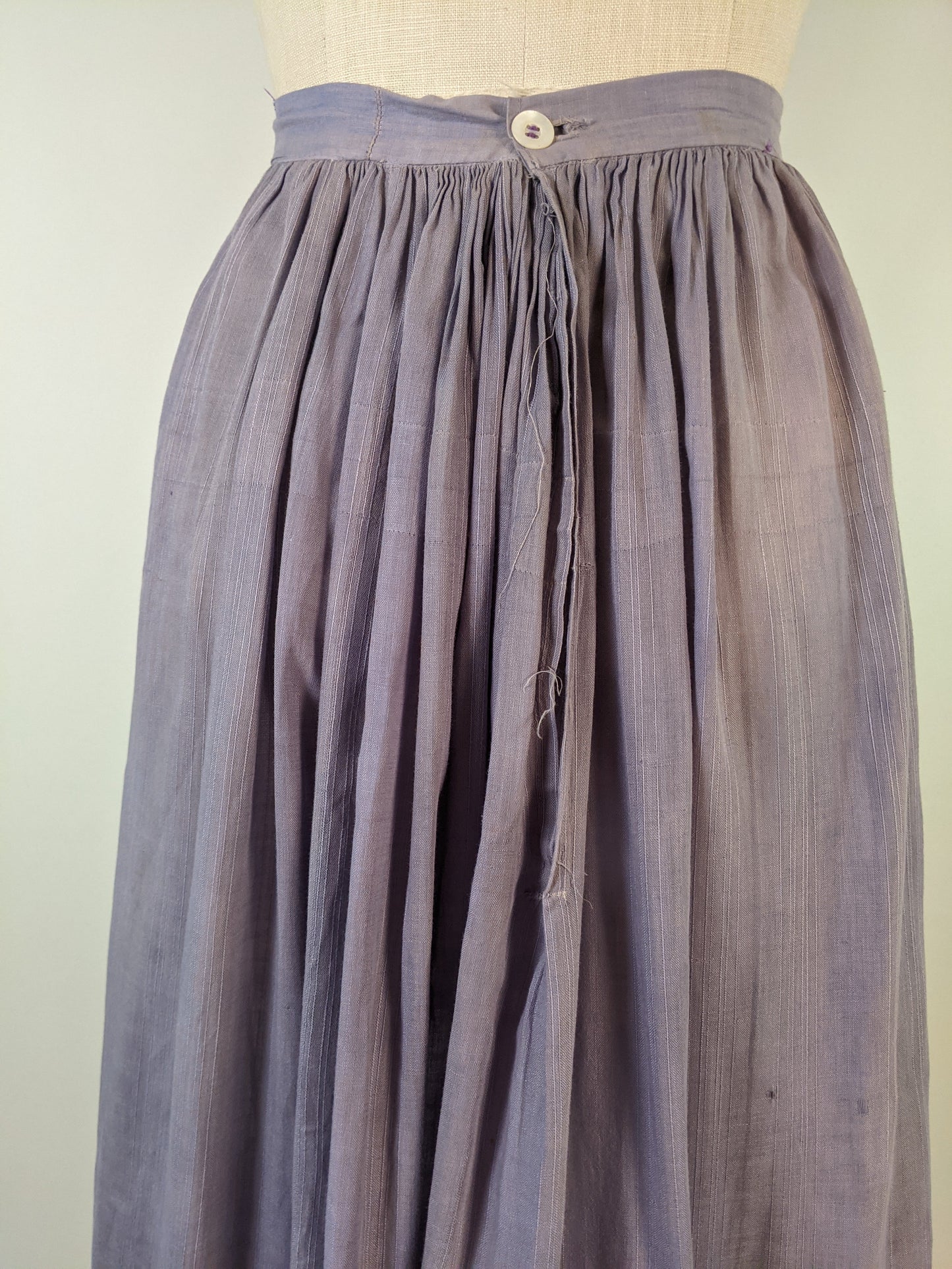 1900s Lilac Cotton Petticoat