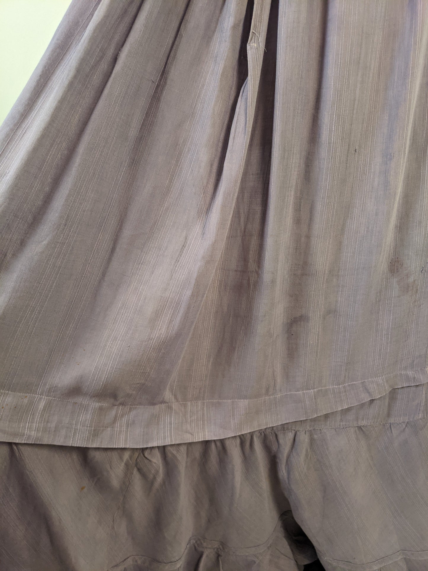 1900s Lilac Cotton Petticoat