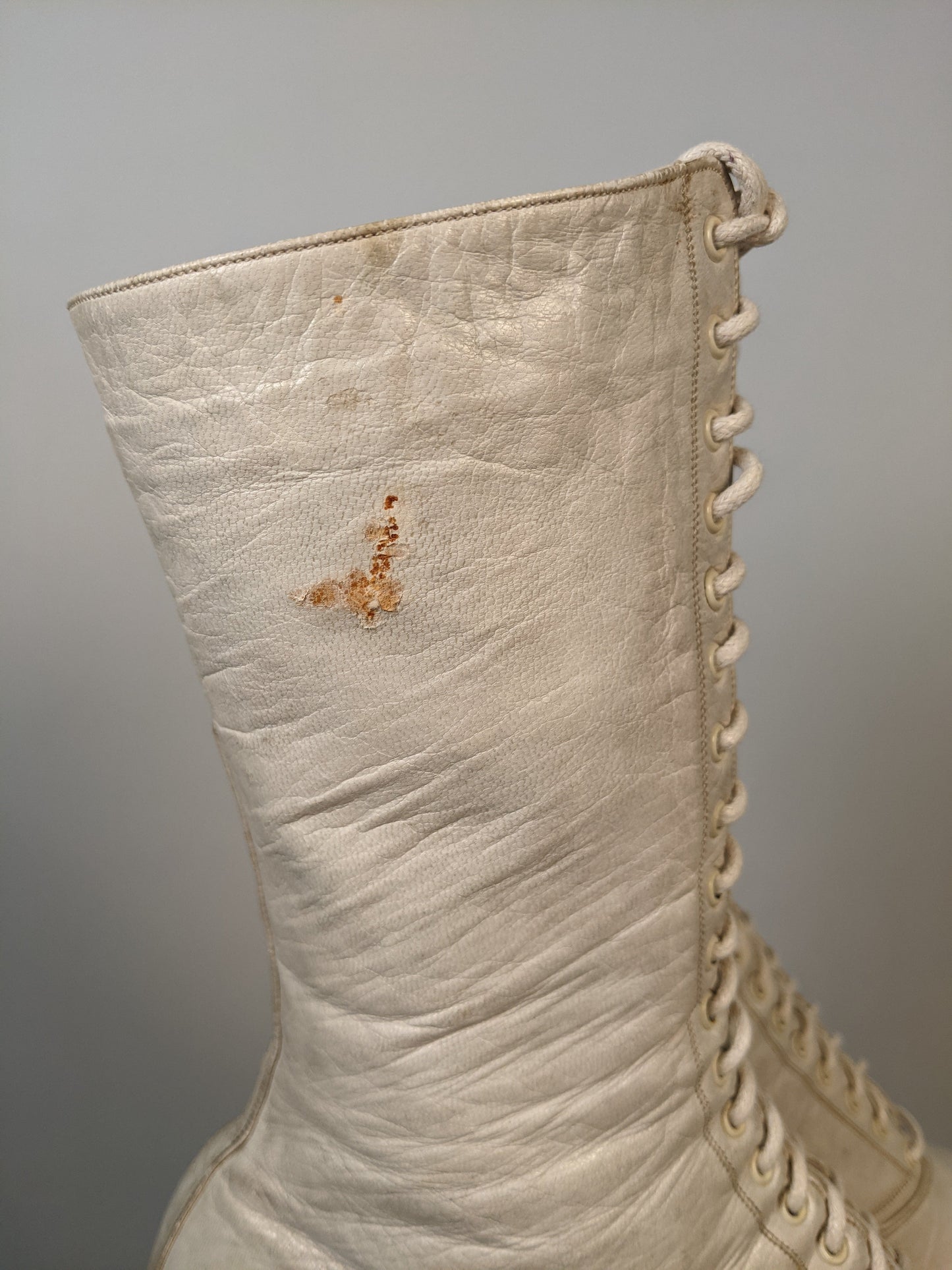 1910s-20s White Boots
