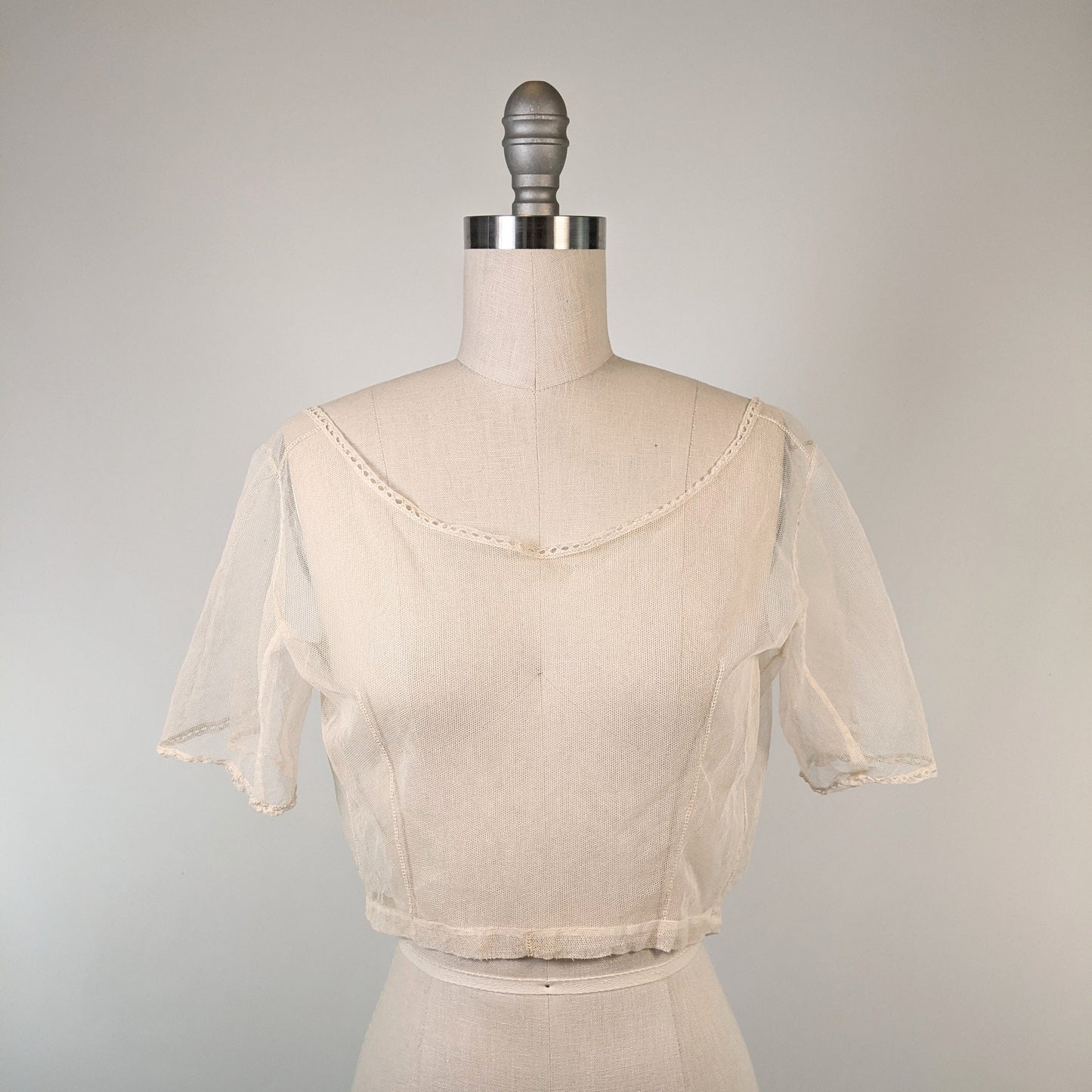 1900s Net Lace Camisole | Short Sleeve