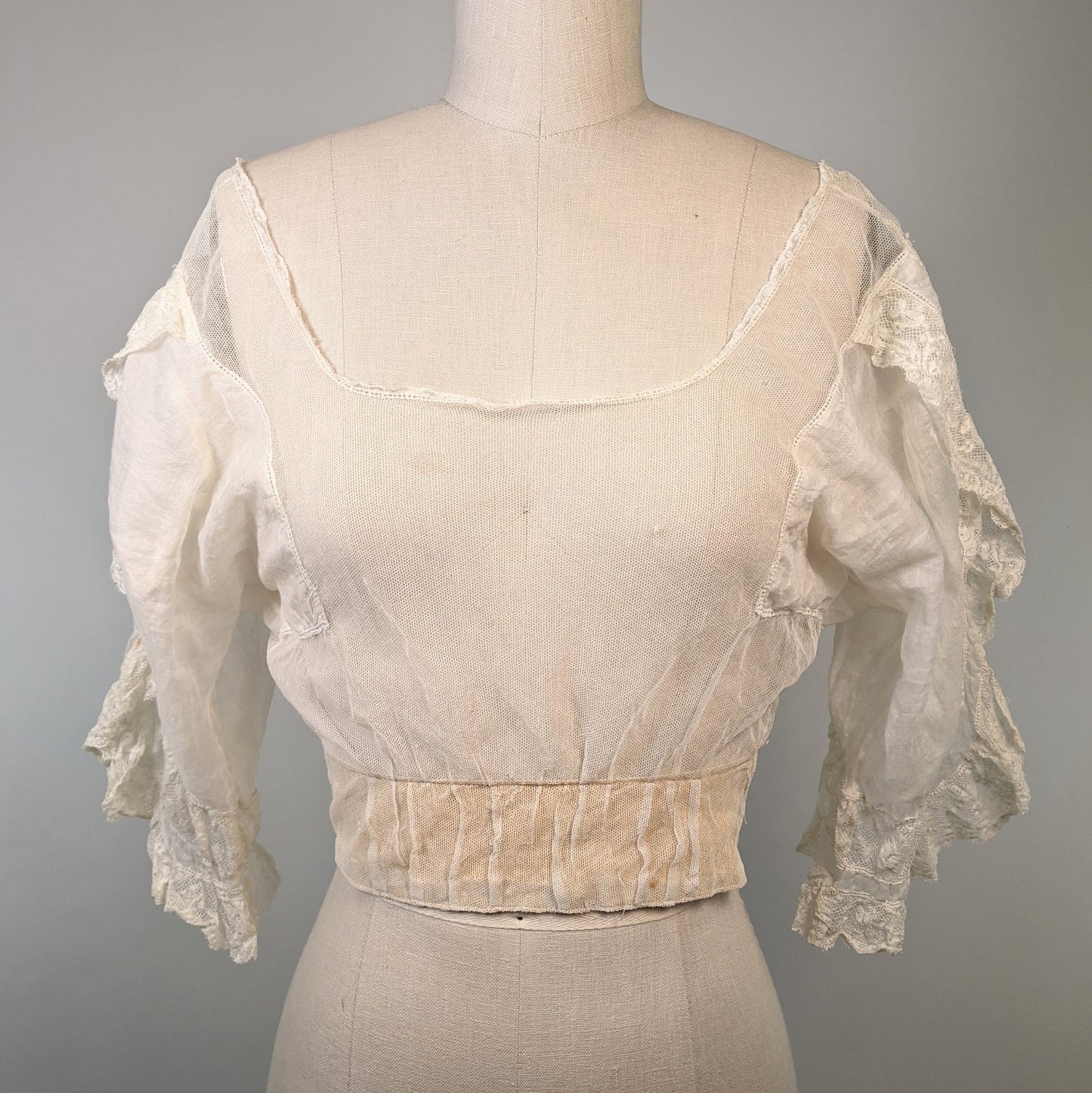 1900s Net Lace Camisole | 3/4 Sleeve