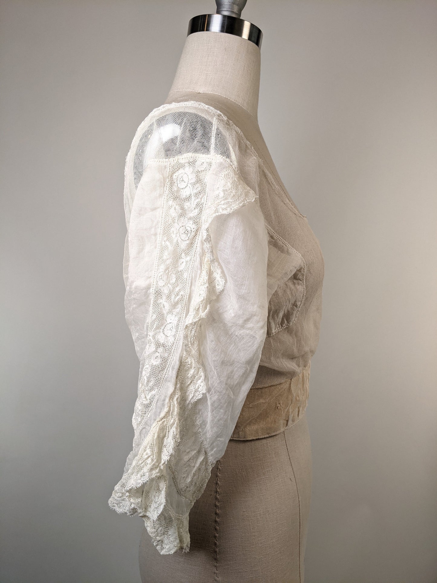 1900s Net Lace Camisole | 3/4 Sleeve