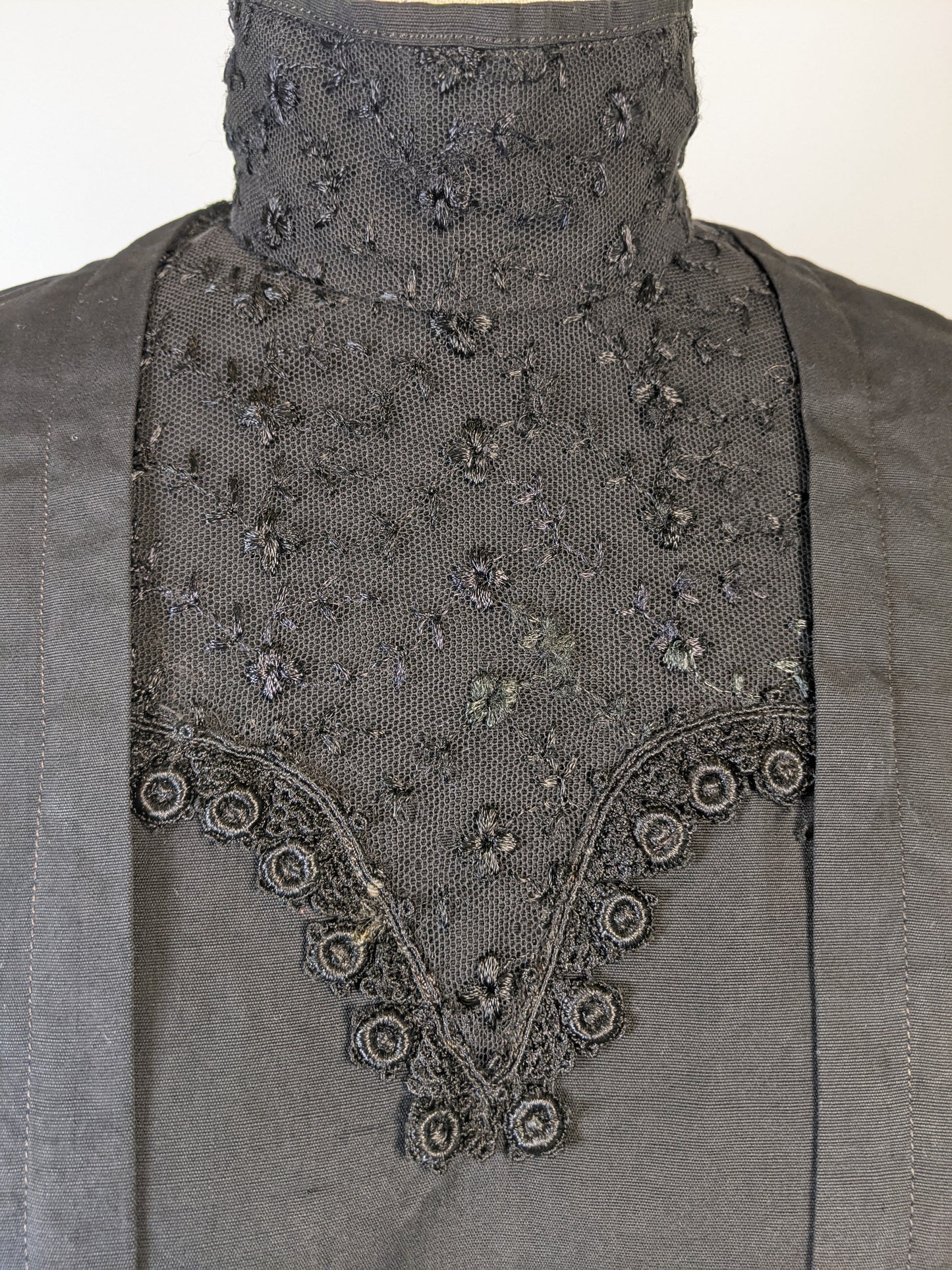 Black Edwardian Shirtwaist