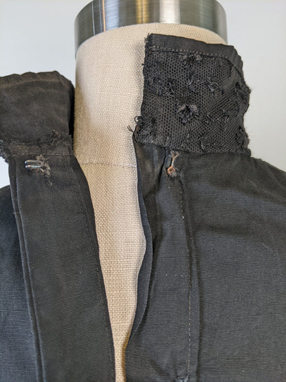 Black Edwardian Shirtwaist