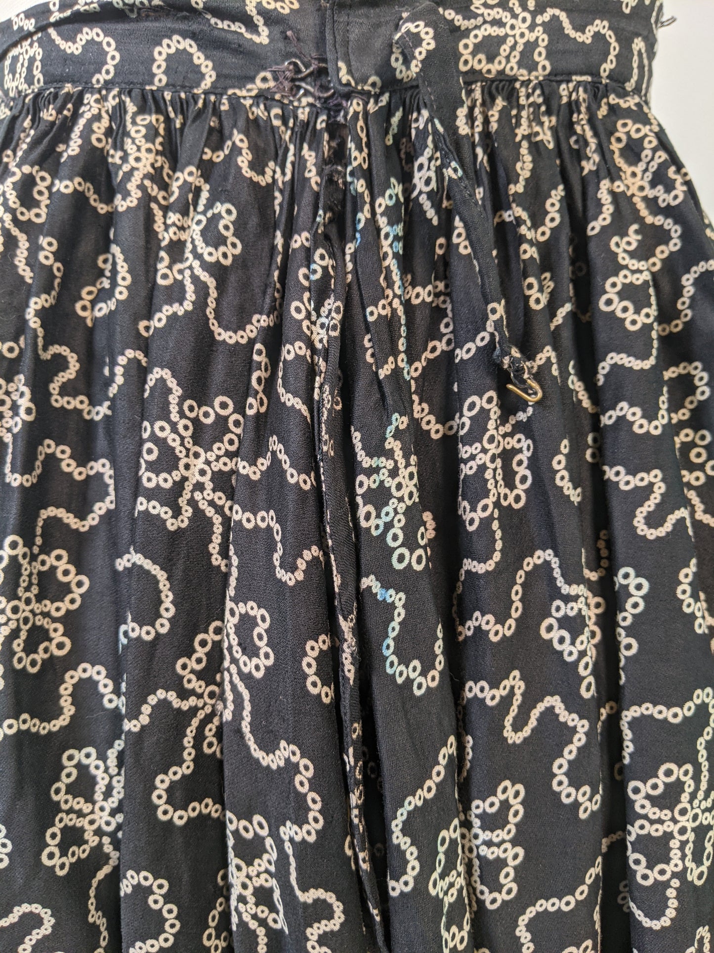Edwardian Black + White Cotton Skirt