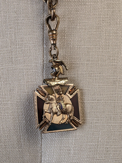 Antique Knights of Pythias Pendant