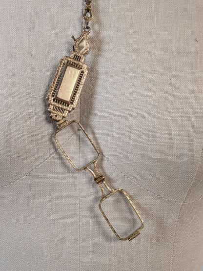 RESERVED | Victorian Lorgnette + Chain