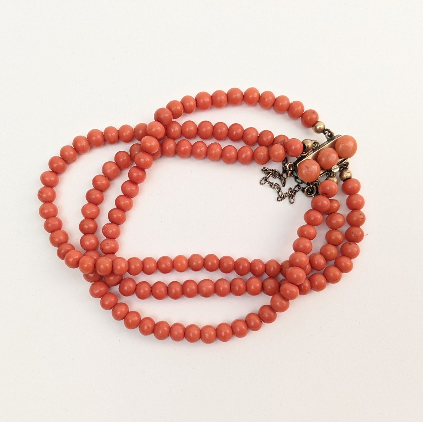 Coral Bead Bracelet C. 1890