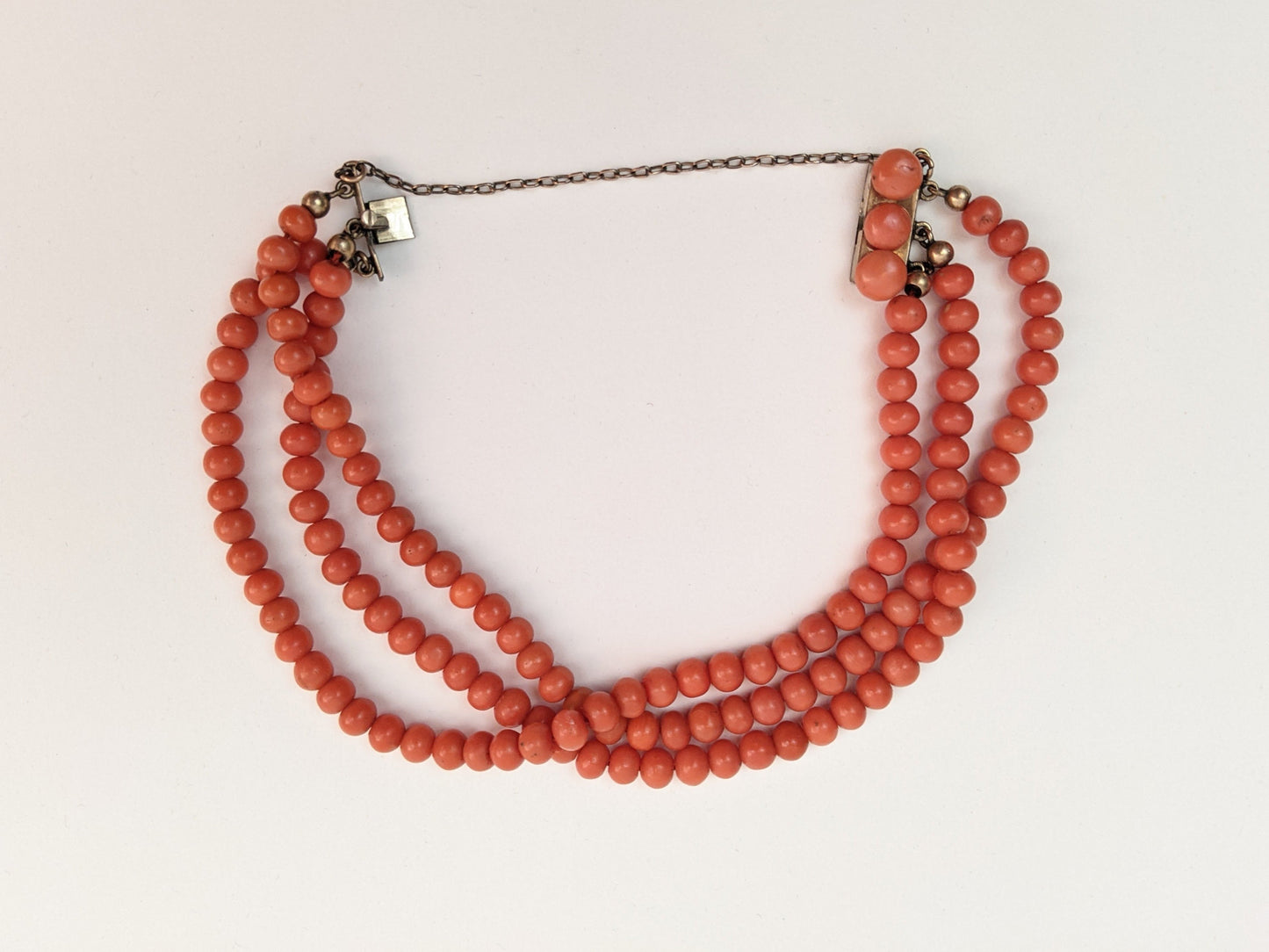 Coral Bead Bracelet C. 1890