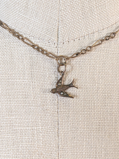 RESERVED | Edwardian Swallow Necklace