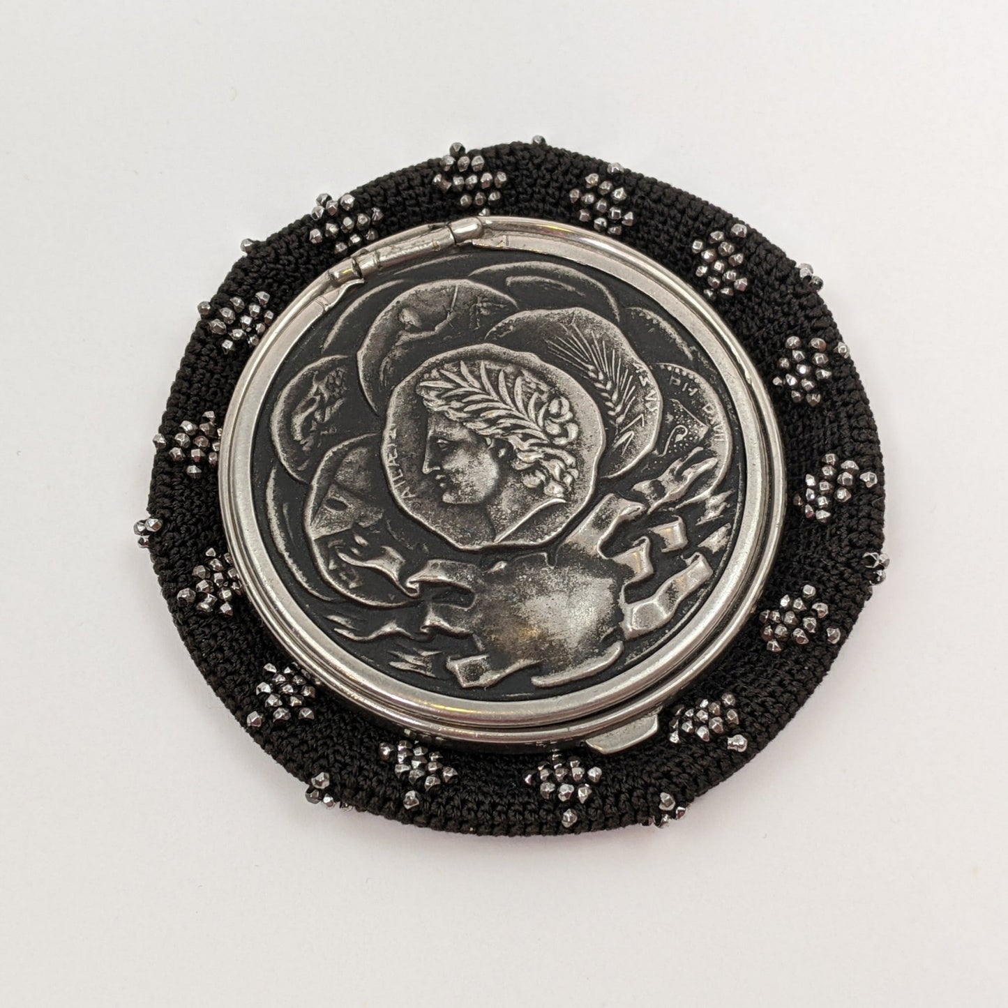 1890s Cut Steel Beaded Coin Purse