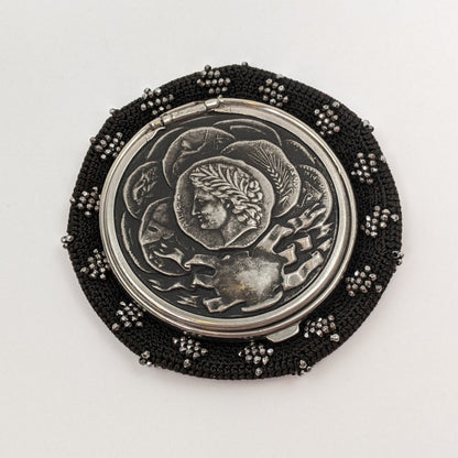 1890s Cut Steel Beaded Coin Purse