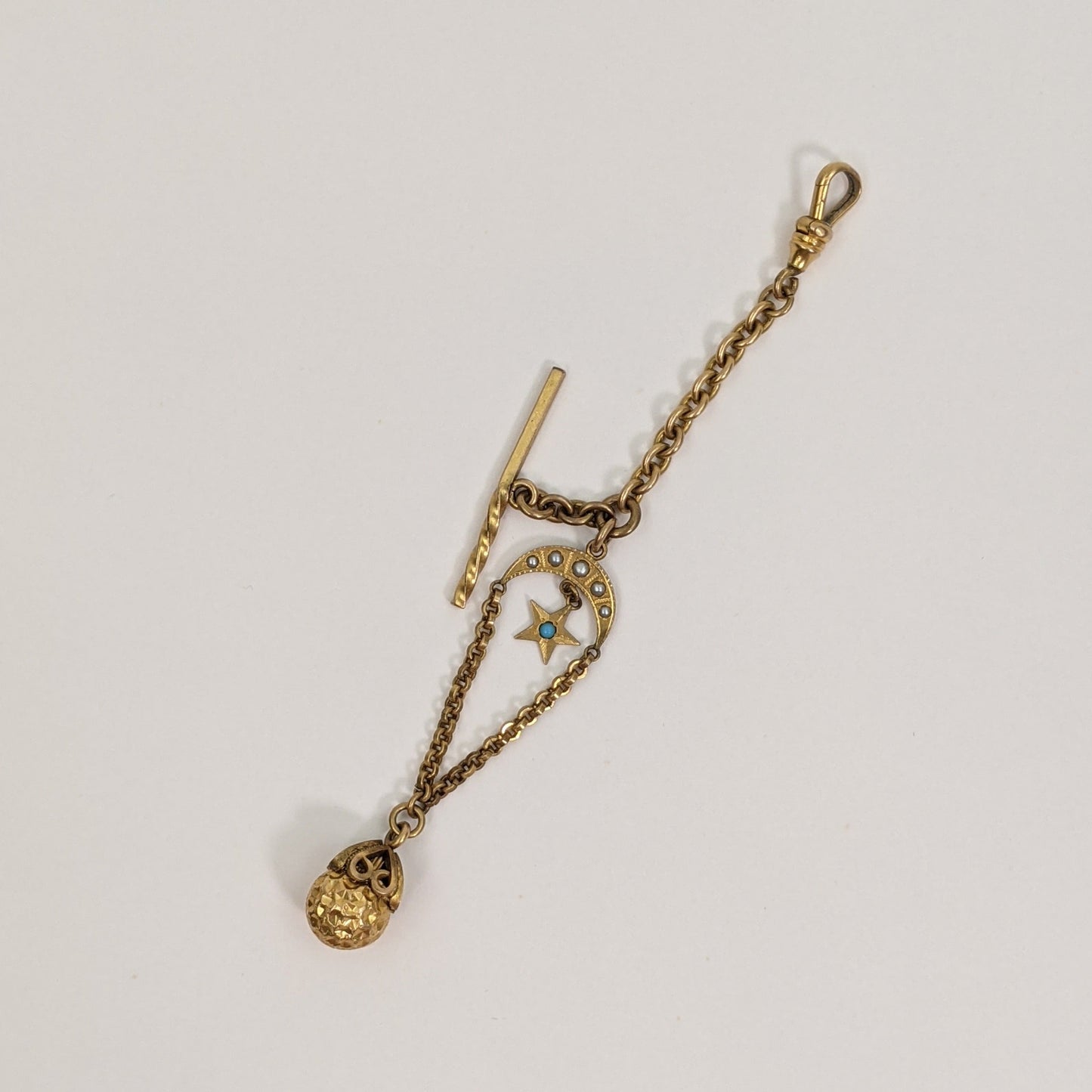 Crescent Moon + Star Watch Fob