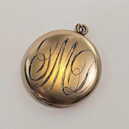 RESERVED - 1900s Crescent Moon + Star Locket