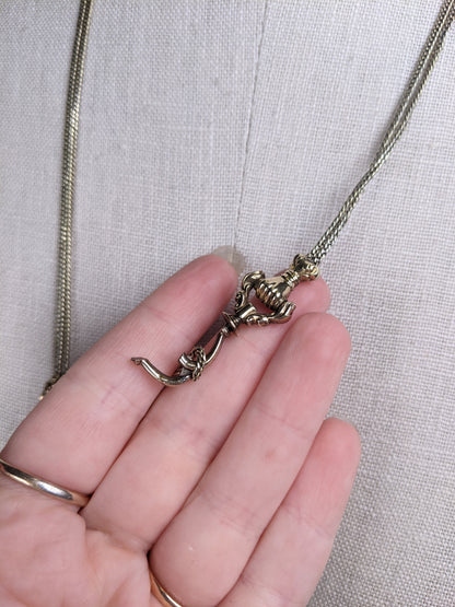 RESERVED 14k Gold Guard Chain | Fist Clasp