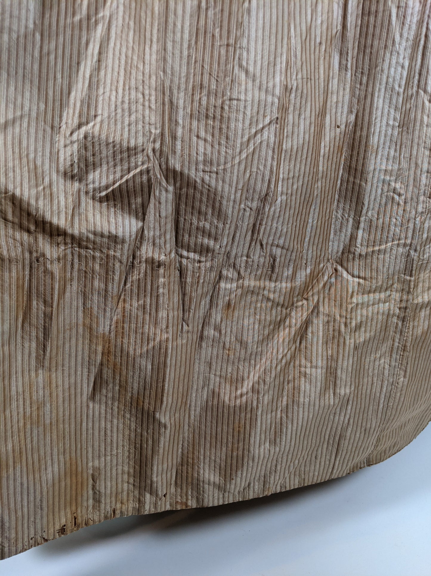 1840s Champagne Silk Gown