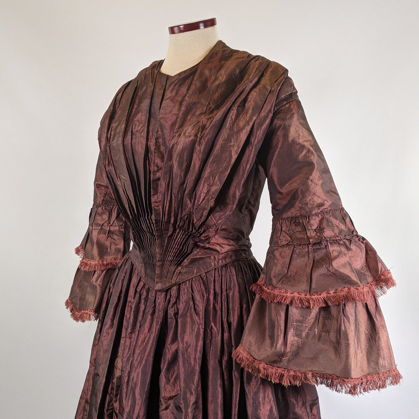 Late 1840s - 1850 Silk Gown