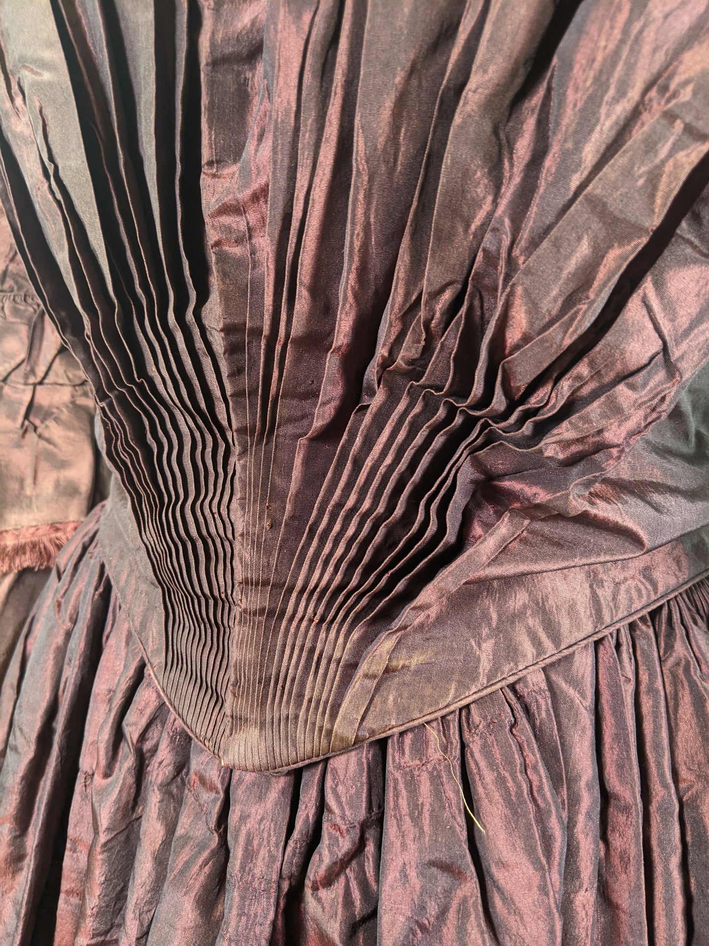 Late 1840s - 1850 Silk Gown
