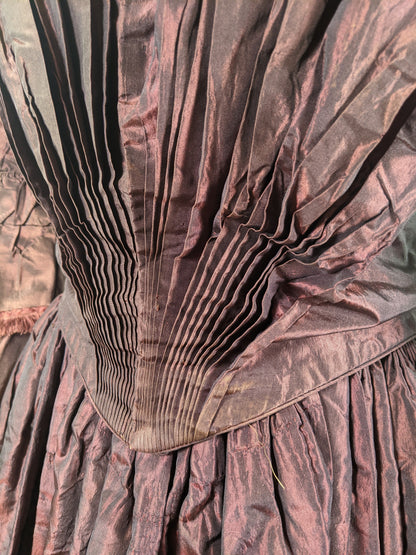 Late 1840s - 1850 Silk Gown