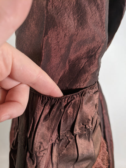 Late 1840s - 1850 Silk Gown