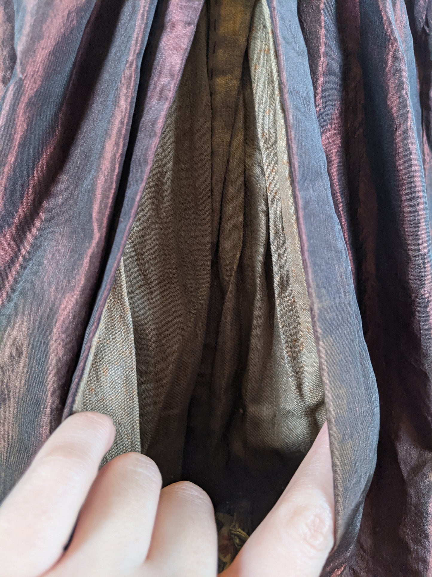 Late 1840s - 1850 Silk Gown