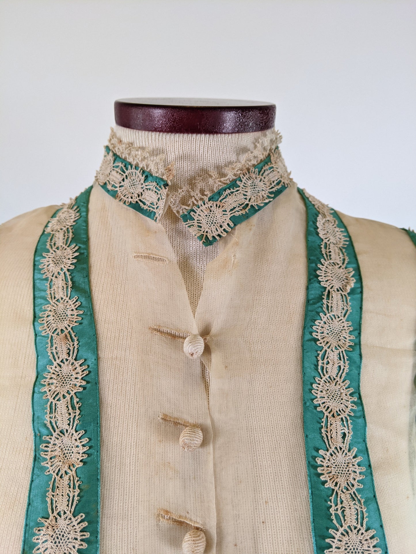 RESERVED | 1860s Organdy Waist