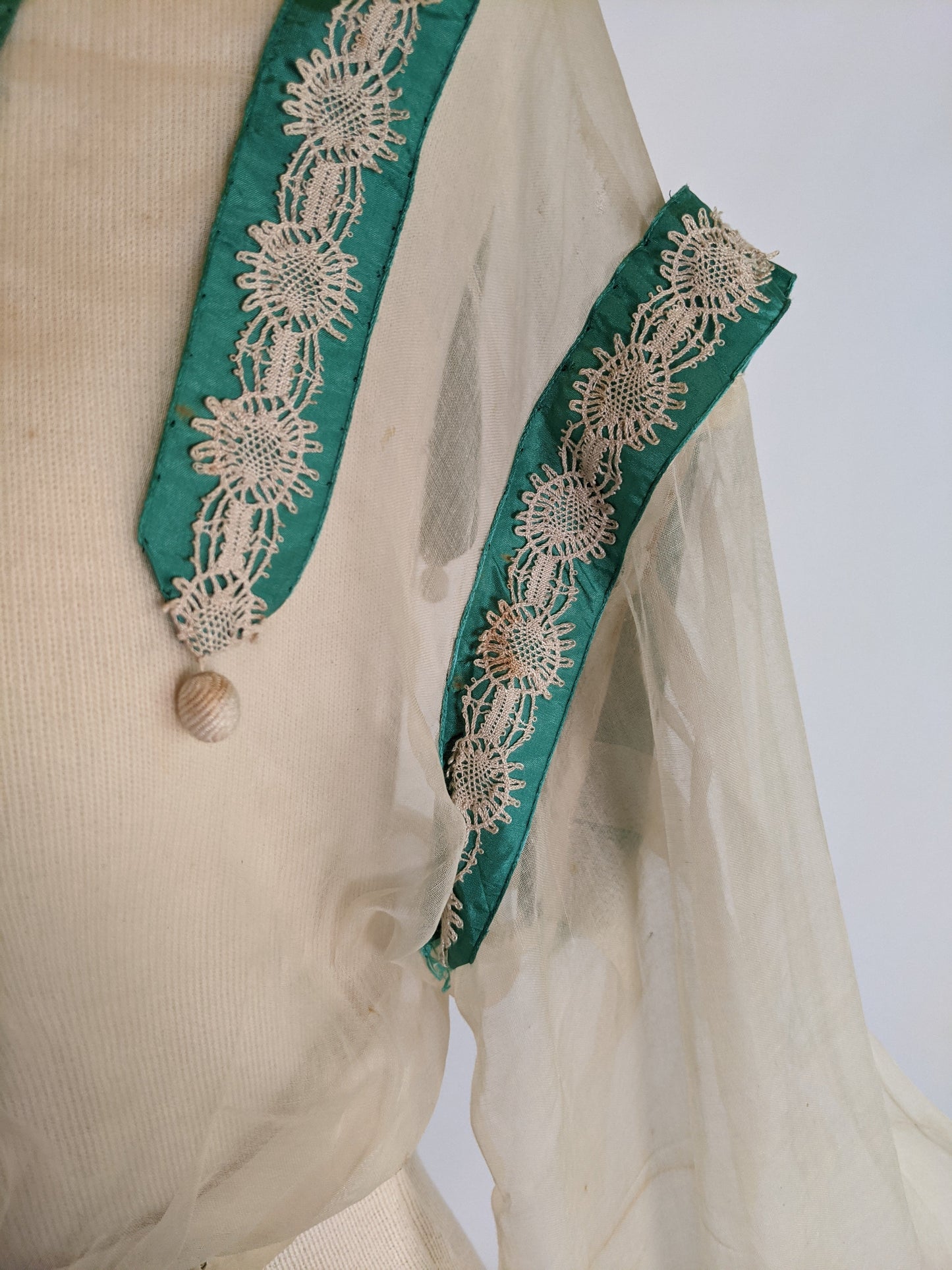 RESERVED | 1860s Organdy Waist
