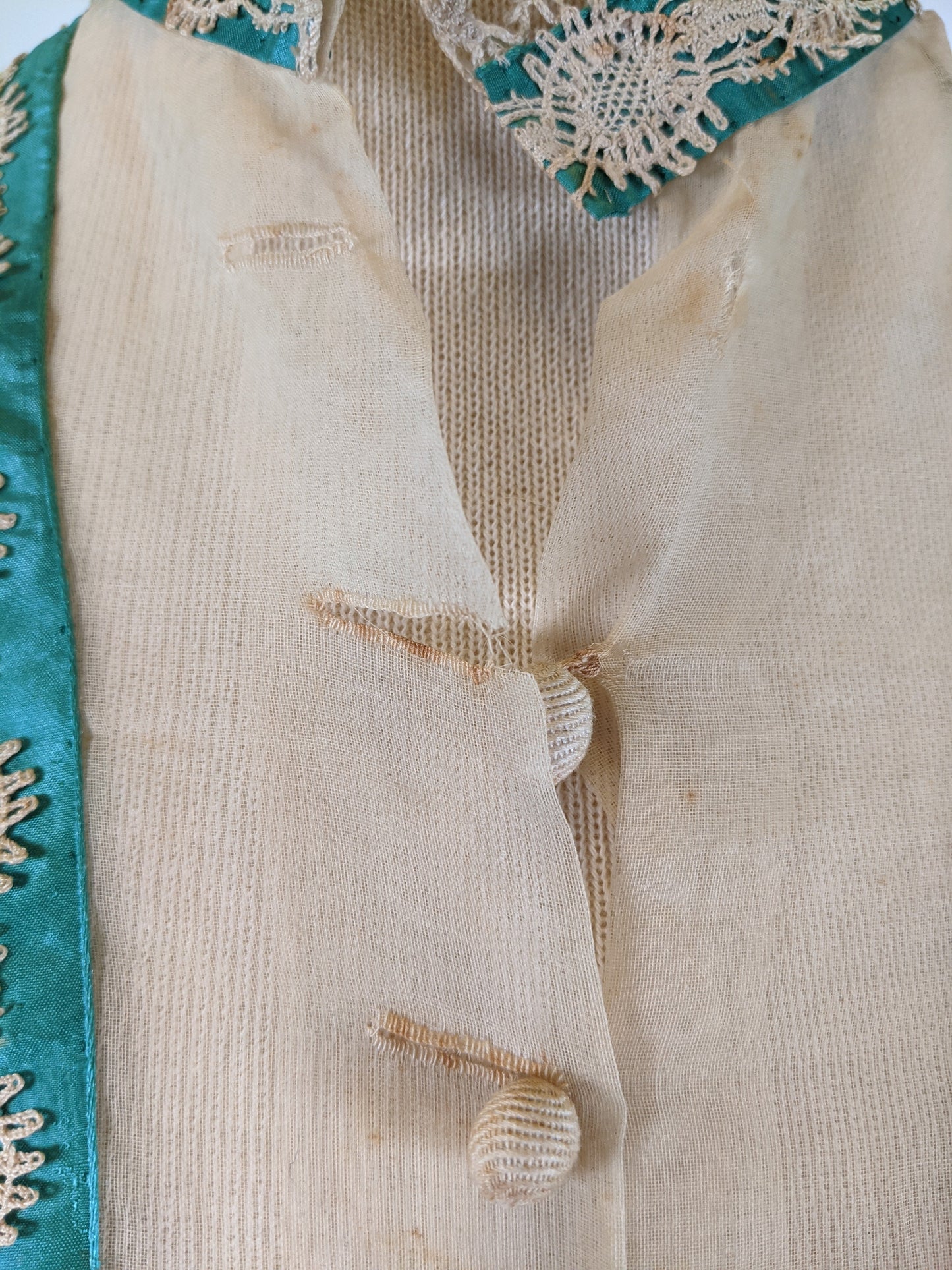 RESERVED | 1860s Organdy Waist