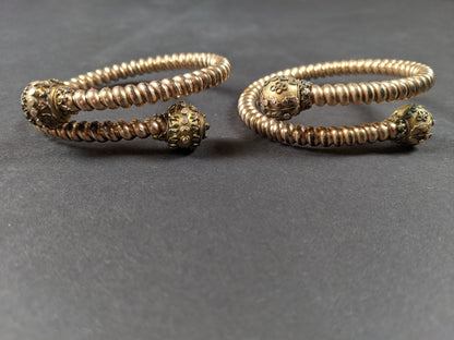 Pair of Victorian Bypass Bracelets