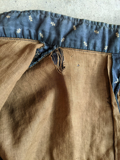 1890s Indigo Calico Dress