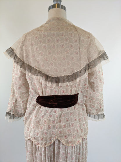 Late 1910s Cotton Voile Dress