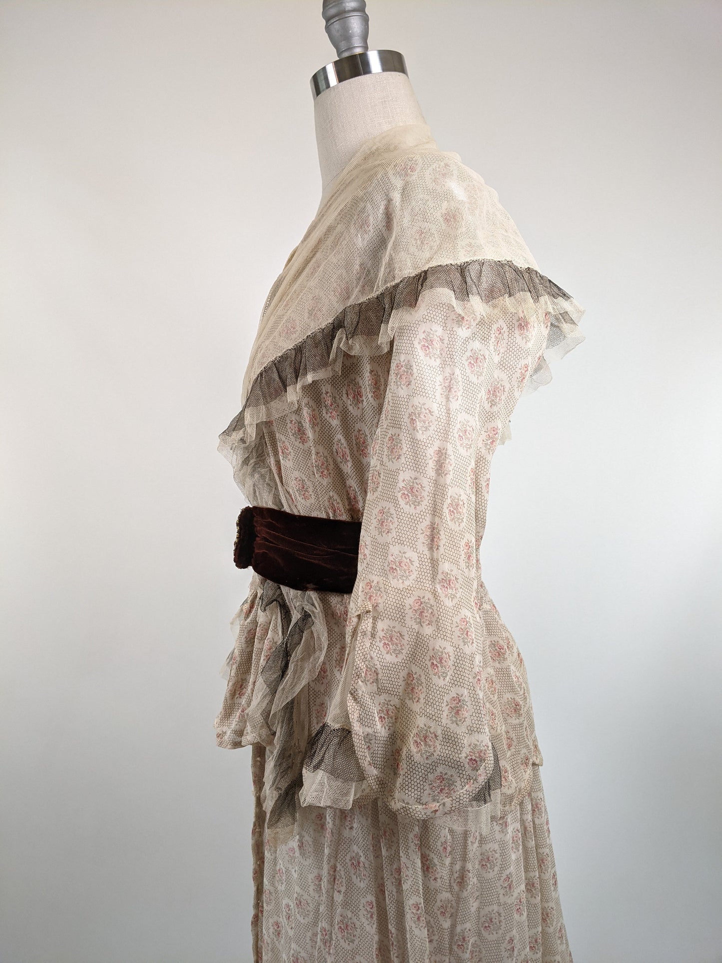 Late 1910s Cotton Voile Dress