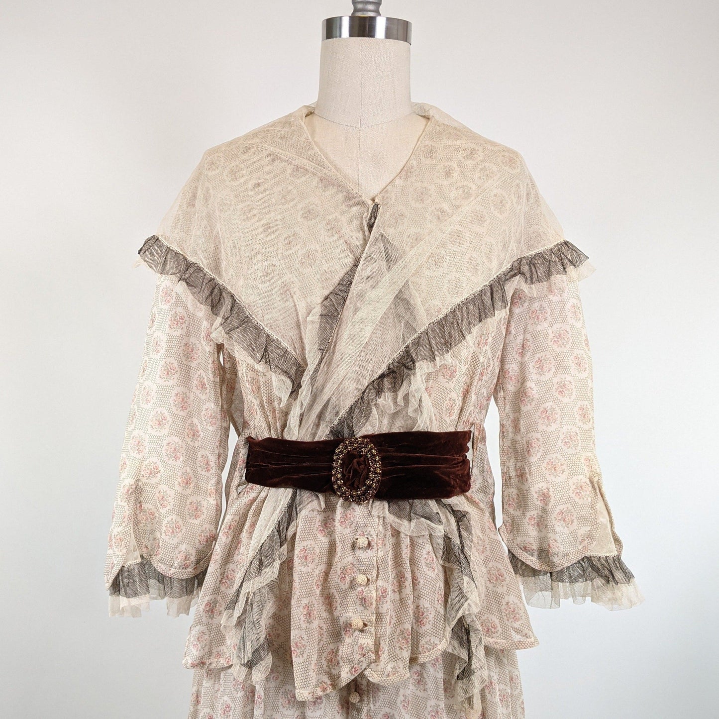 Late 1910s Cotton Voile Dress