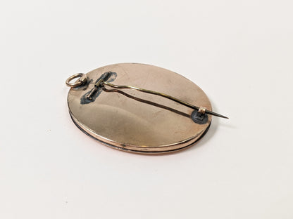 1820s-30s Woven Hair Brooch + Pendant