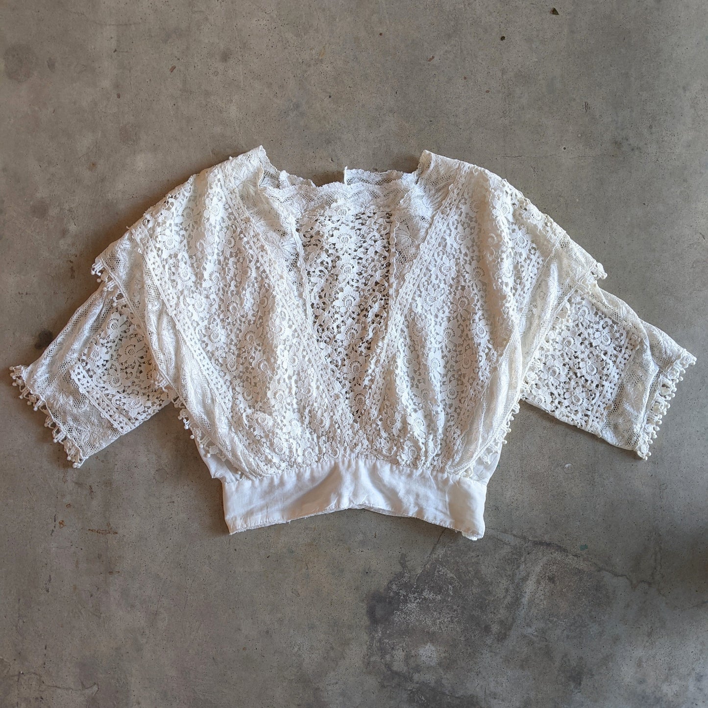 1910s Lace Dress Top