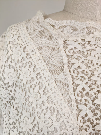 1910s Lace Dress Top
