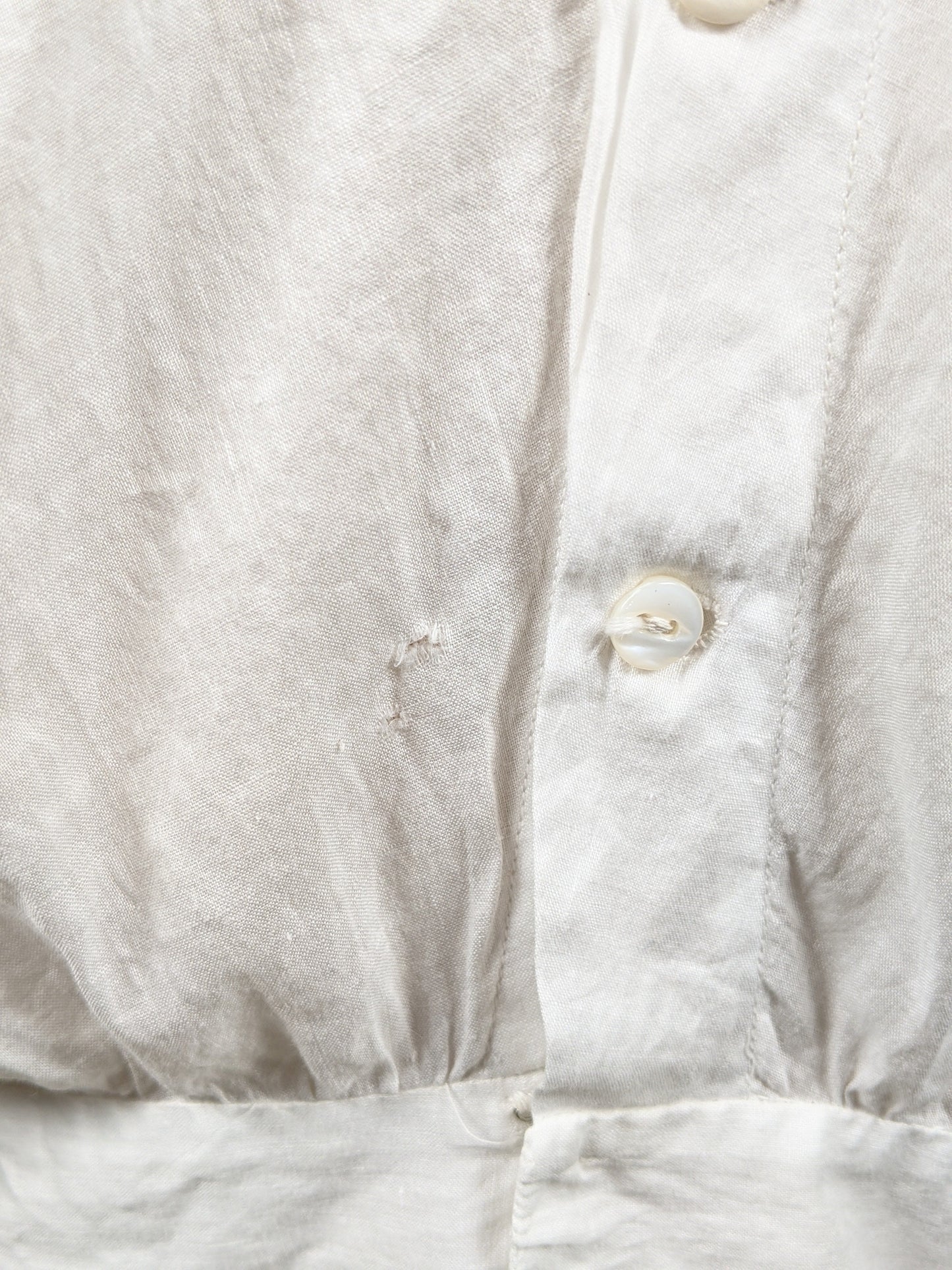 1910s Cotton Corset Cover / Dress Top
