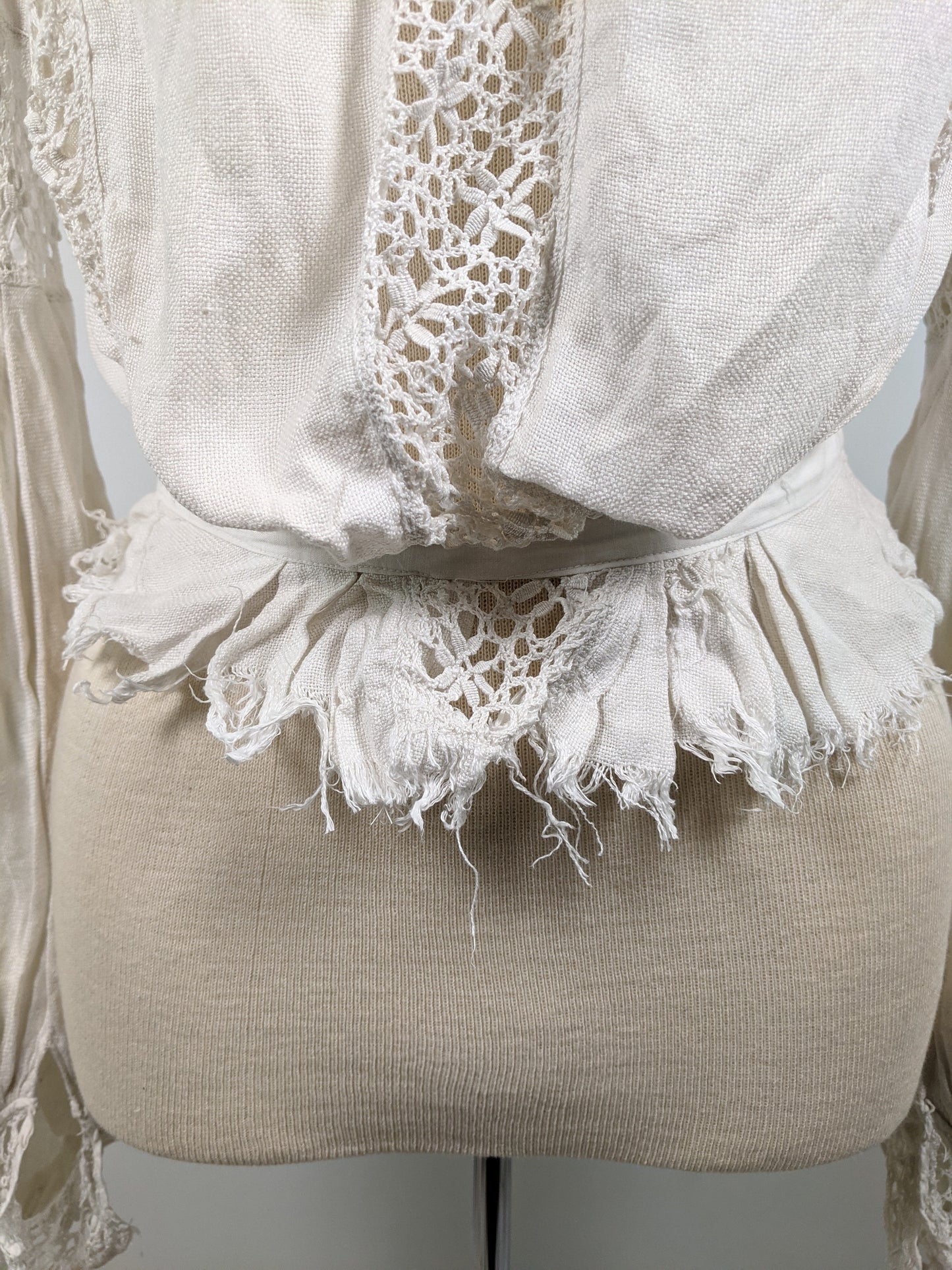 1900s Linen Shirtwaist | As Is