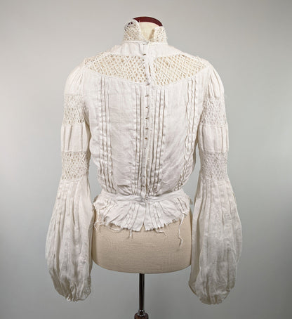 1900s Linen Shirtwaist | As Is