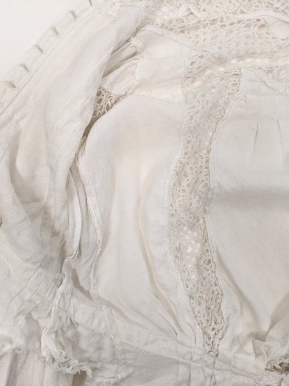 1900s Linen Shirtwaist | As Is