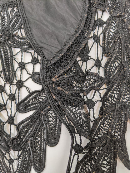 1890s-1900s Black Lace Collar
