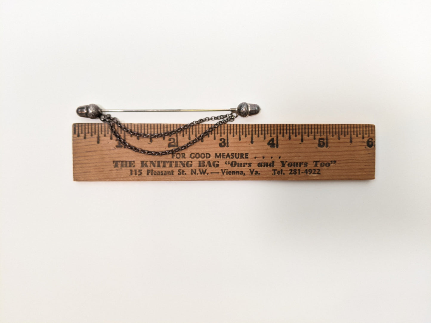 1890s-1900s Acorn Cloak / Collar Pin