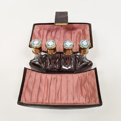 1910s Perfume Bottle Set + Case