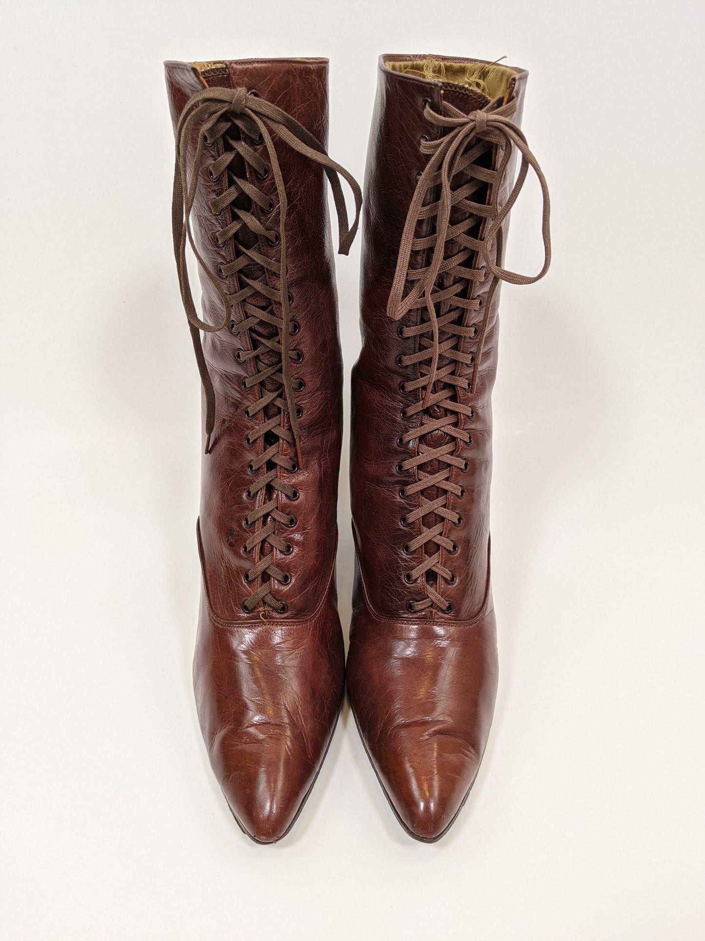 1910s-20s Brown Boots | Approx Sz 7-7.5