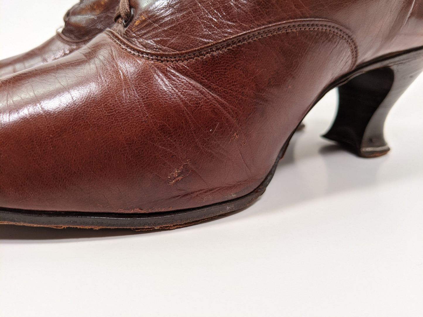 1910s-20s Brown Boots | Approx Sz 7-7.5