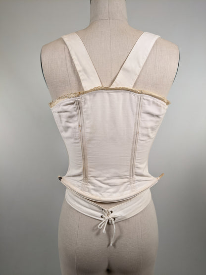 Side Lacing Maternity Corset C. 1890s
