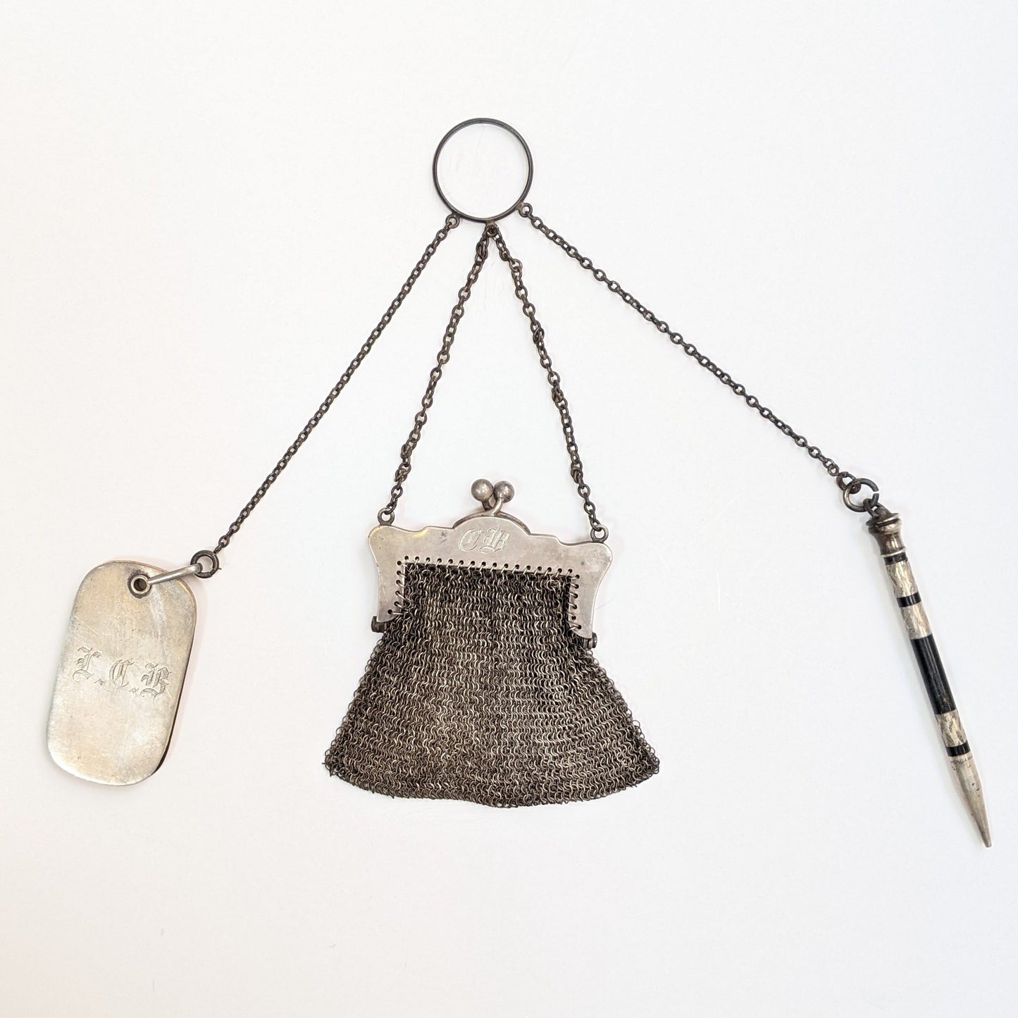 1900s-1910s Sterling Silver Chatelaine